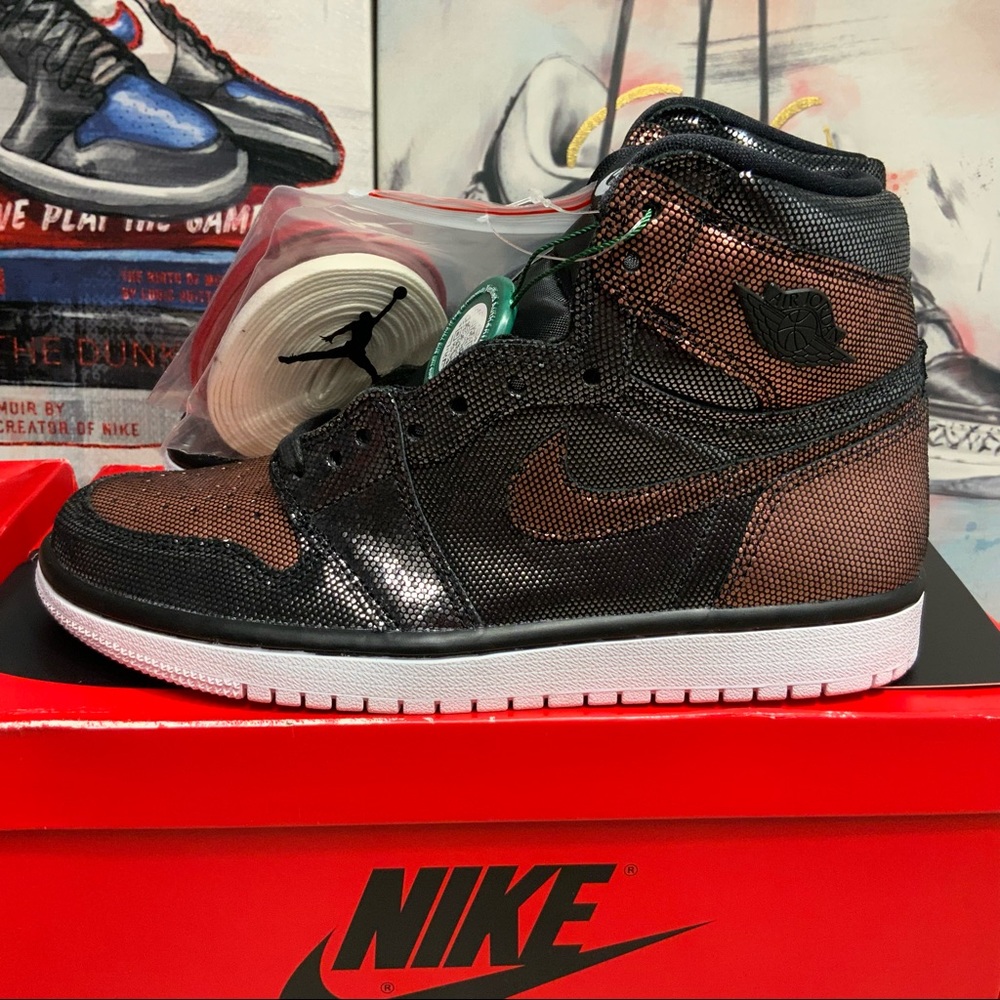New Jordan 1 Retro High Fearless Metallic Rose Gold (W) Size 7 Women